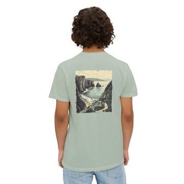 Coastal Cliff Ride Pocket T-Shirt